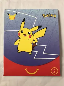 2021 Pokemon TCG McDonalds 25th Anniversary Promo Blue #2 Sealed 5 Pack Lot - Image 3