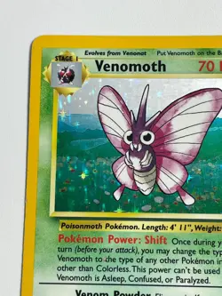* Pokemon Venomoth 13/64 Jungle Holo Rare Vintage TCG MP/LP - Image 2
