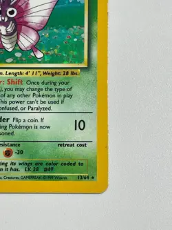 * Pokemon Venomoth 13/64 Jungle Holo Rare Vintage TCG MP/LP - Image 5