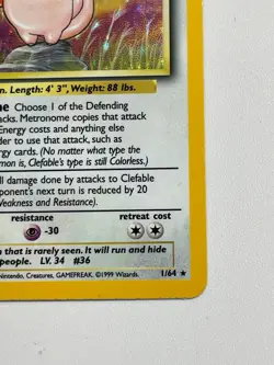 **** Clefable Jungle 1/64 Holo Pokemon - LP - Image 5