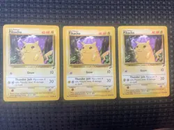 Pokemon Pikachu 87/130 Base Set 2 Non Holo Light Played LP Free Shipping - Image 1