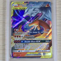PSA 10 2019 Pokemon SM Unbroken Bonds Reshiram Charizard #20/214 With Display - Image 2