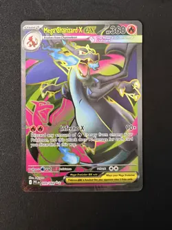 Mega Charizard X ex 109/094 Ultra Rare Phantasmal Flames Pokemon NM - Image 2