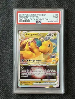 2022 Pokemon TCG Dragonite v Star SWSH236 Promo Holo Card - Image 1