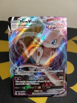 Mew VMAX Fusion Strike 114/264 Holo Ultra Rare Pokemon TCG Card - Image 1