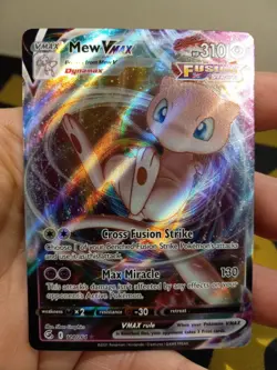 Mew VMAX Fusion Strike 114/264 Holo Ultra Rare Pokemon TCG Card - Image 3