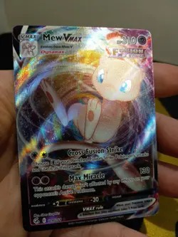Mew VMAX Fusion Strike 114/264 Holo Ultra Rare Pokemon TCG Card - Image 4