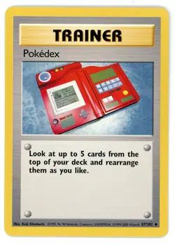Pokedex 87/102 Base Set 4th Print Pokemon Card - Image 1