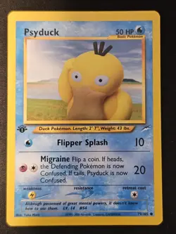 Pokemon TCG Psyduck 79 1st Edition Neo Destiny Mint Near Mint - Image 1