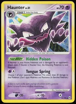 Haunter 41/99 Uncommon Arceus Pokemon Moderately Played - Image 1