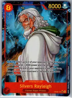 Silvers Rayleigh (Alt Art) OP08-118 English Two Legends - One Piece Card - NM - Image 1