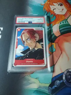 Bandai One Piece Card Game TCG PSA 10 Shanks (P-016) FILM RED Promo Set - Image 1
