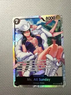 Ms. All Sunday OP14-084 The Azure Sea's Seven SR Foil One Piece - Image 1