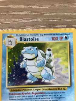 Blastoise 2/102 Error Crimped Base Set Unlimited DUTCH Pokemon Card - Image 4