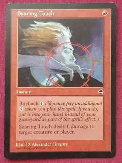 Magic The Gathering TEMPEST SEARING TOUCH red card MTG - Image 1