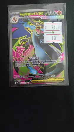 Mega Charizard X ex 109/094 Phantasmal Flames Ultra Rare Pokemon - Image 5