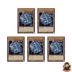 5 card Blue-Eyes White Dragon (4th artwork) QCAC-JP021 Secret Rare YuGiOh - Image 1