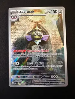 Aegislash 210/182 Pokemon TCG Card Paradox Rift Illustration English Holo - Image 1