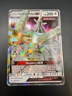 Pokemon TCG Celesteela GX Holo Ultra Rare Card Unbroken Bonds 163/21 - Image 1