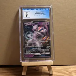 Mewtwo GX 39/73 Shining Legends / Ultra Rare Holo Pokemon Card / CGC 9 / 2017 - Image 1