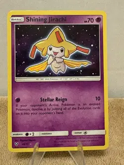 Shining Jirachi 42/73 Shining Legends Holo Rare Card Near Mint NM Condition - Image 1