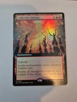 1x Collective Inferno - Foil - Extended Art R MTG Lorwyn Eclipsed NM, English x1 - Image 1