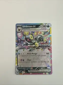 Pokemon TCG Prismatic Evolutions Umbreon EX Stamped Promo Card 060/131 NM - Image 1