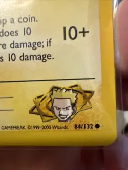 PACK FRESH 2000 LT. SURGE’S PIKACHU Original Pokemon 84 / 132 Vintage - Image 2
