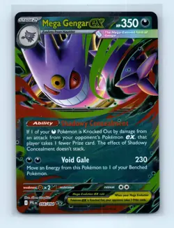 Pokemon tcg ME02: Phantasmal Flames Mega Gengar ex Near Mint or Better - Image 1