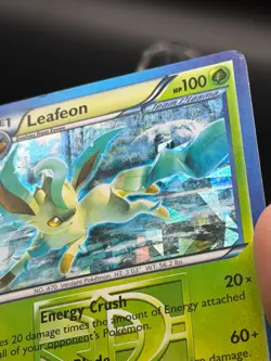 Pokemon TCG Leafeon MP/HP 11/116 B&W Plasma Freeze Cracked Ice Holo Rare 2013 - Image 3