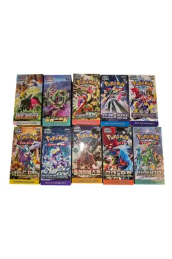 10x Korean Pokemon Booster Pack Variety Bundle - Image 1