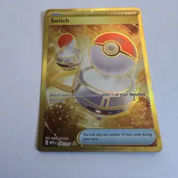 Pokemon TCG Switch 206/165 Hyper Rare Gold Scarlett & Violet 151 - Image 2
