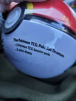 Pokemon ball 2025 Collectors Poke Ball Tin - REPEAT BALL 3 packs & Stickers new - Image 4
