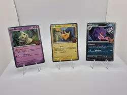 Pokemon Trick or Trade Lot - Mimikyu, Pikachu, Gengar - Holo Foil Cards (3) - Image 1