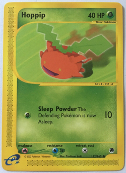 POKEMON HOPPIP 112/165 EXPEDITION BASE SET COMMON NEAR MINT - Image 1