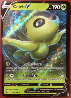 POKEMON CELEBI V 007/198 CHILLING REIGN ULTRA RARE HOLO NEAR MINT - Image 1