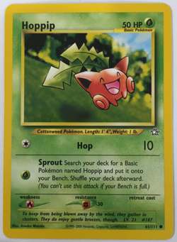 POKEMON HOPPIP 61/111 NEO GENESIS COMMON NEAR MINT - Image 1
