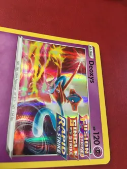POKEMON DEOXYS 120/264 FUSION STRIKE RARE HOLO NEAR MINT - Image 3