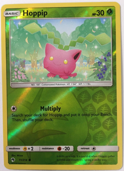POKEMON HOPPIP 11/214 LOST THUNDER COMMON REVERSE HOLO NEAR MINT - Image 1