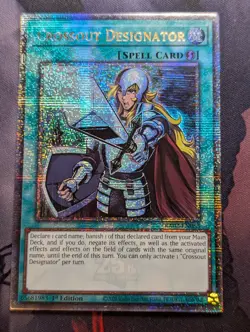 Crossout Designator Quarter Century Secret Rare RA02-EN063 1st Edition Yugioh NM - Image 1