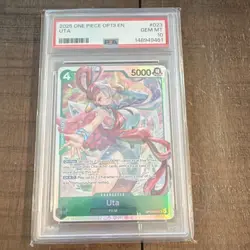 One Piece CCG 2025 Uta OP13-023 Super Rare Foil PSA 10 English - Image 1