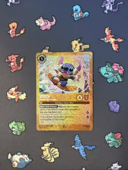 Disney Lorcana Stitch-Carefree Snowboarder Foil 42/P3 Promo Lilo & Stitch - Image 1