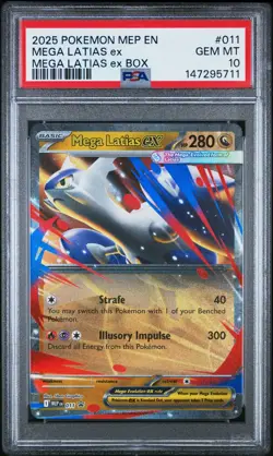 PSA 10 GEM MINT Mega Latias Ex 011 MEP Black Star Promo MEP011 Pokemon Card - Image 1