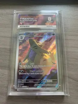 Pokemon TCG Tyranitar Holo Card Scarlet & Violet Paldea Evolved 222/193 Ace 8 - Image 1
