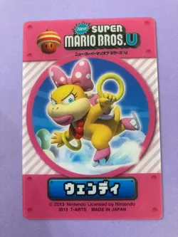 Mario Bros.2 Wendy O. Koopa Clear Card 2012 Peach Japanese Nintendo F/S - Image 3
