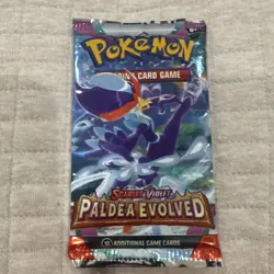 Pokemon TCG Scarlet & Violet Paldea Evolved Sealed Booster Pack 10 Cards 2023 EN - Image 1