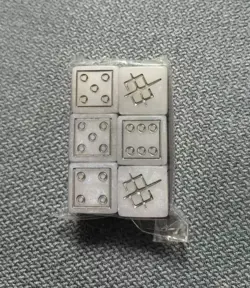 2025 Gundam Card Game Chinese Edition Beta Set of 6 Dice Damage Counters Sealed - Image 1