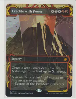 Crackle with Power - Borderless Foil Mythic MtG Card SOA 42 - Image 1