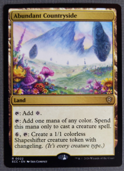 Abundant Countryside | MTG Commander Lorwyn Eclipsed | NM | Rare Land | - Image 1
