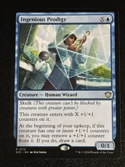 MTG Commander: Secrets of Strixhaven Ingenious Prodigy 0115 NM Rare - Image 1
